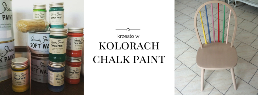 Krzesło w kolorach Chalk Paint