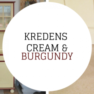 Kredens Cream & Burgundy DIY